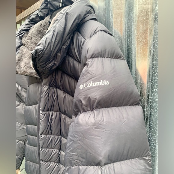 NWT Columbia Women’s Autumn Park Down Mid Jacket w Hood Black Sz 2X Omni-Heat - Picture 12 of 16